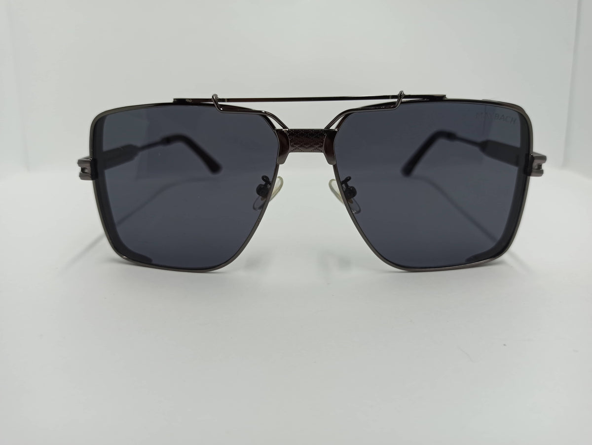 May Bach – SG203 – Square – Grey/Black – Metal and Polycarbonate - Modern Sunglass - CHECKOUT