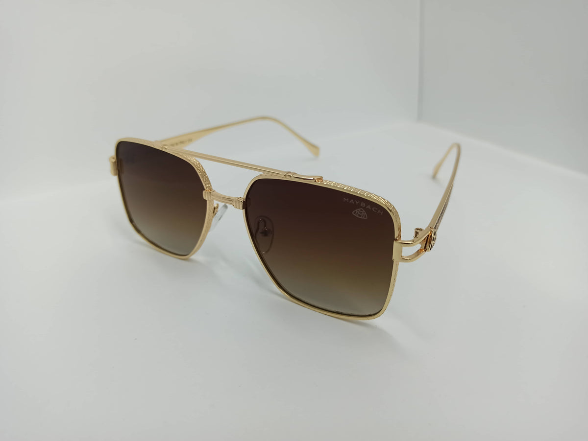 May Bach – SG218 - Golden/Brown - Metal Frame - Polycarbonate Lens- Sunglass - CHECKOUT