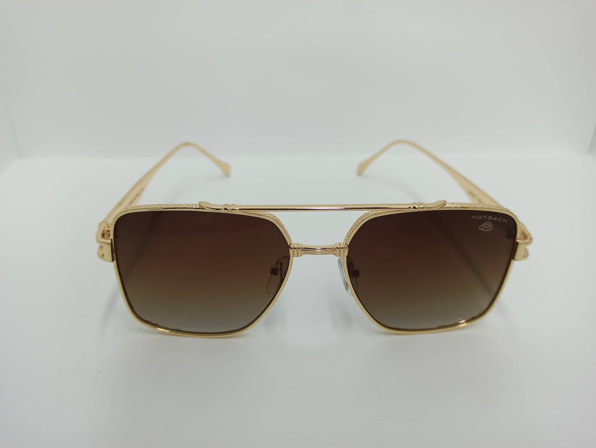 May Bach – SG218 - Golden/Brown - Metal Frame - Polycarbonate Lens- Sunglass - CHECKOUT