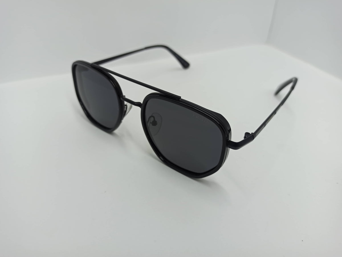 Prada - SG234 - Black - Metal Frame - Polycarbonate Lens - Premium Sunglass - CHECKOUT