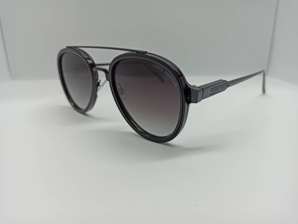 LV - SG251 -Black/Purple - Metal Frame/Legs - Polycarbonate Lens - Premium Sunglass - CHECKOUT