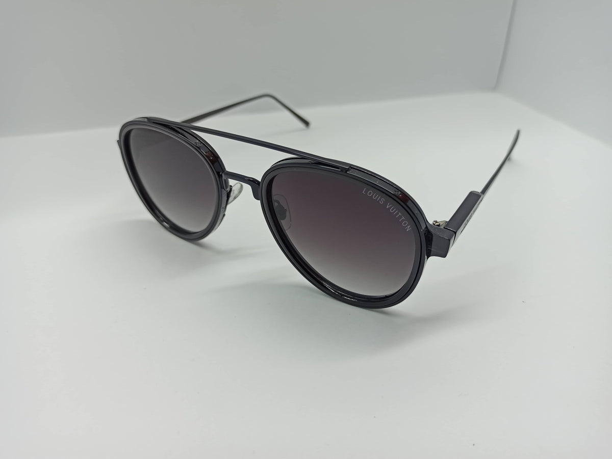 LV - SG251 -Black/Purple - Metal Frame/Legs - Polycarbonate Lens - Premium Sunglass - CHECKOUT