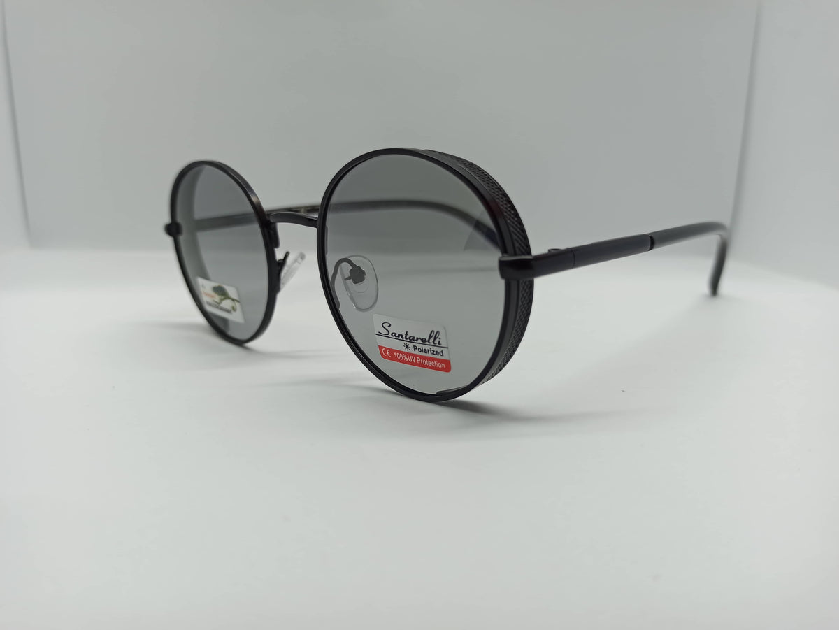 Santarelli - Original - SG257 - Polarized - Photochrome - Black - Metal Body - Polycarbonate Lens - Premium Sunglass - CHECKOUT