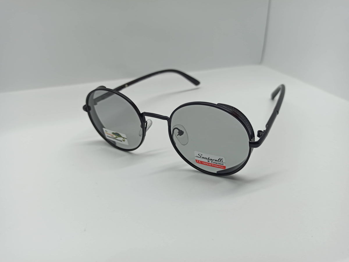 Santarelli - Original - SG257 - Polarized - Photochrome - Black - Metal Body - Polycarbonate Lens - Premium Sunglass - CHECKOUT