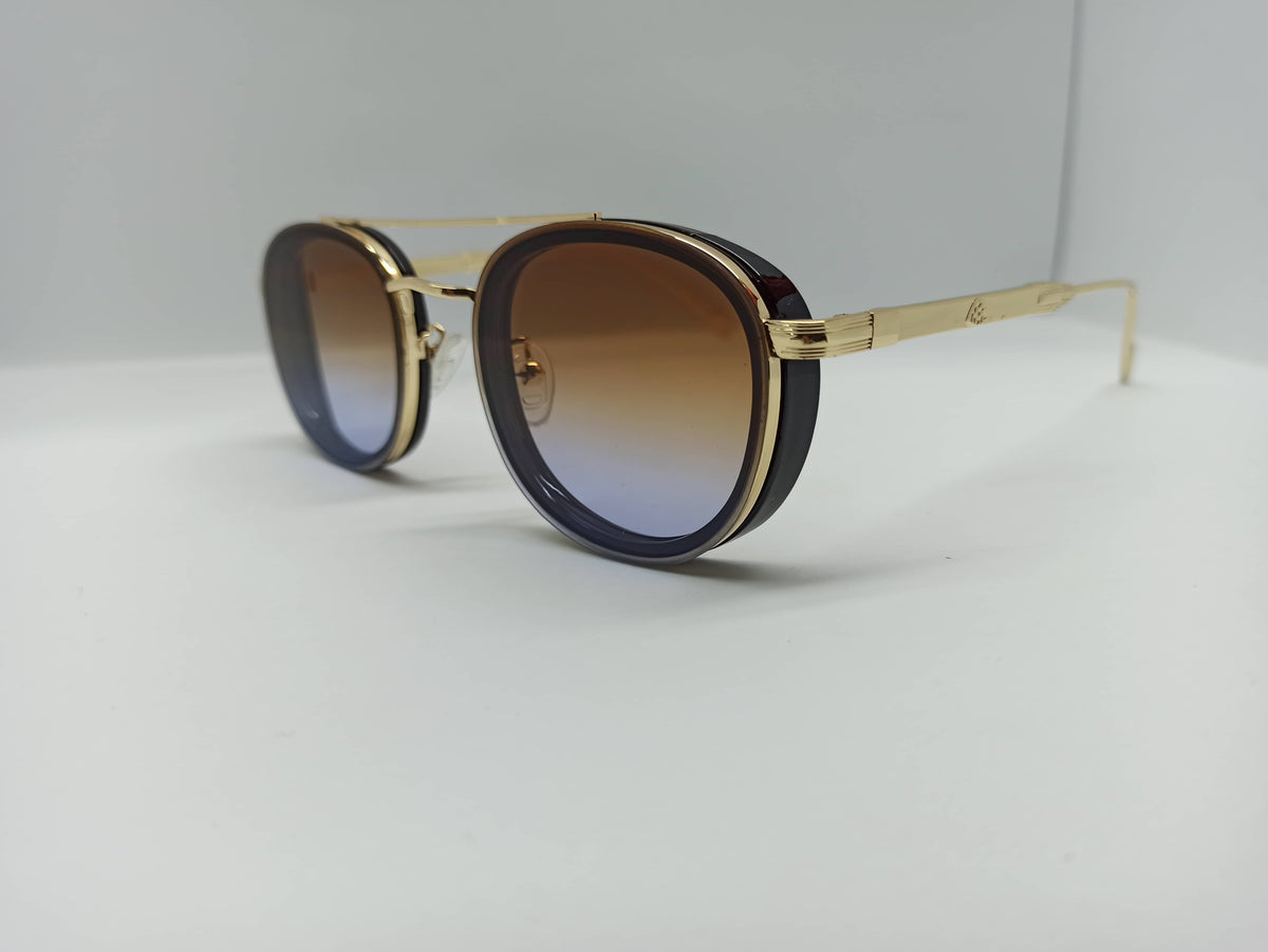 May Bach - SG260 - Golden/Black - Metal Frame - Polycarbonate Lens - Premium Sunglass - CHECKOUT