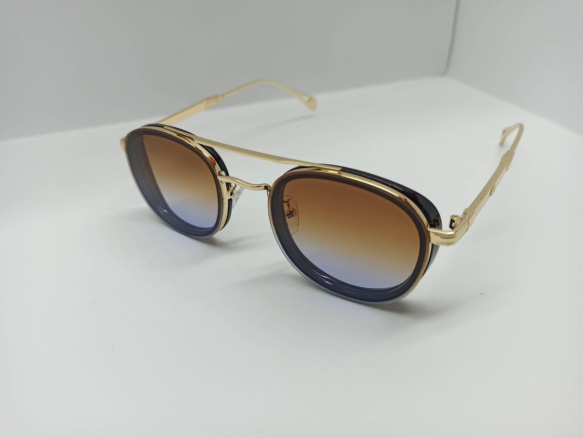 May Bach - SG260 - Golden/Black - Metal Frame - Polycarbonate Lens - Premium Sunglass - CHECKOUT