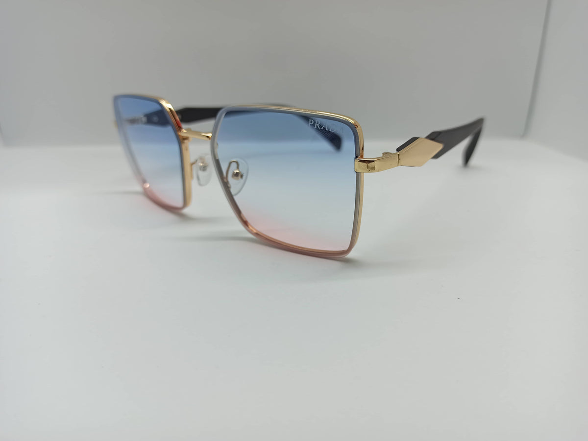 Prada - SG278 - Metal Frame - Polycarbonate Lens - Two Tone Lens - Premium Sunglass - CHECKOUT