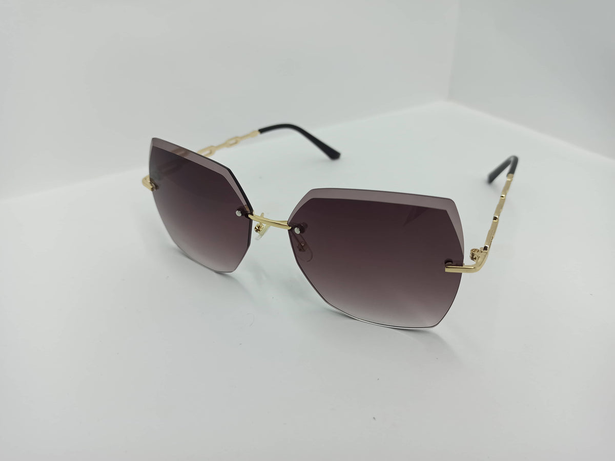 Modern Sunglass - SG297 - Metal Legs/Polycarbonate Lens - Women - Budget Sunglass - CHECKOUT