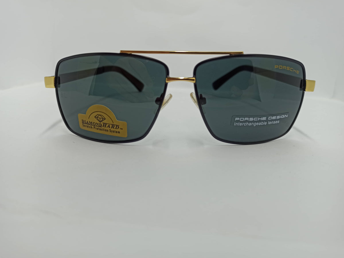 Porsche Design - SG316 - Black/Golden - Glass Lens - Premium Sunglass - CHECKOUT