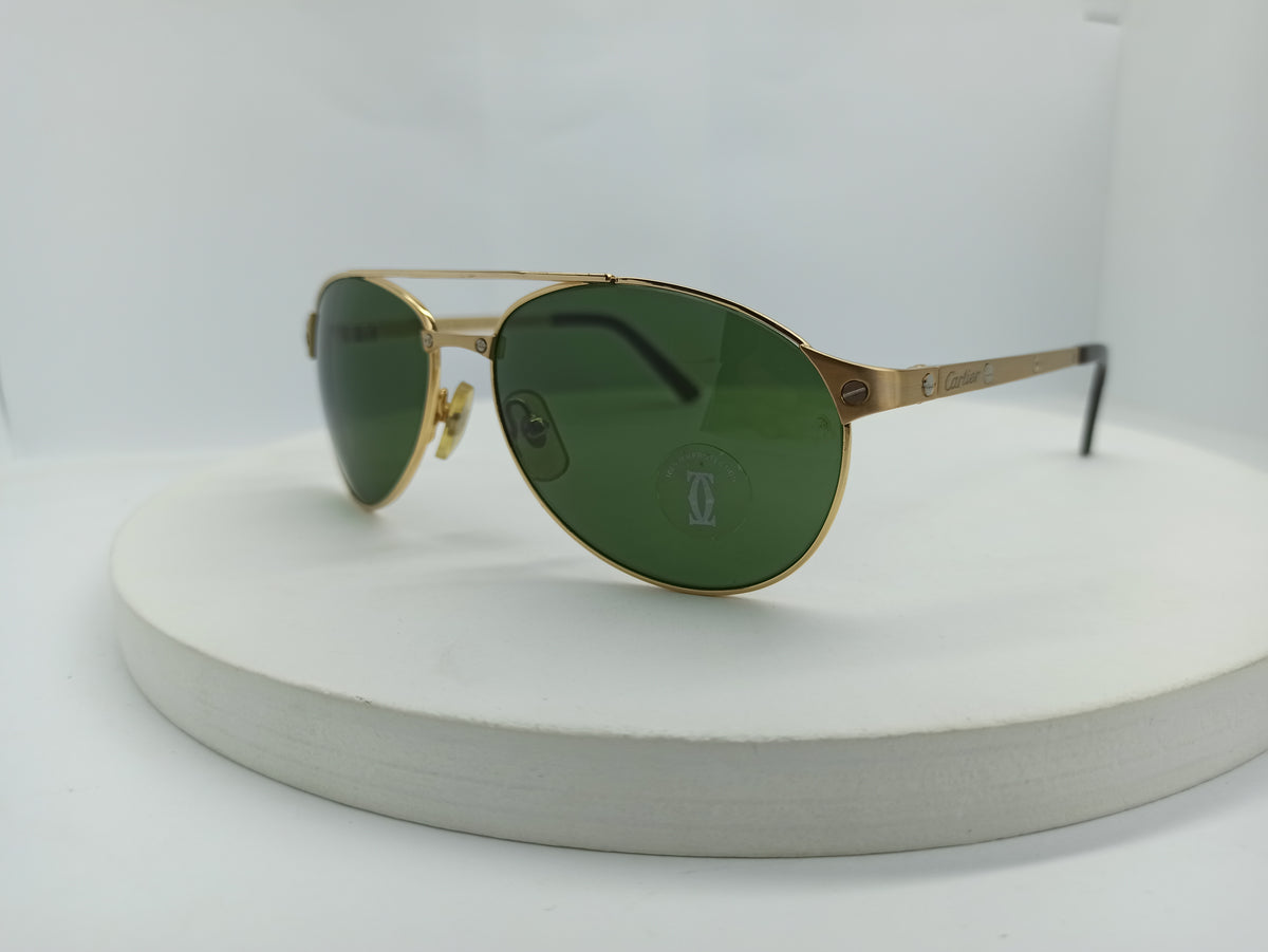 Cartier - SG373 - Master Replica - Glass Lens/Metal Frame - Premium Sunglass