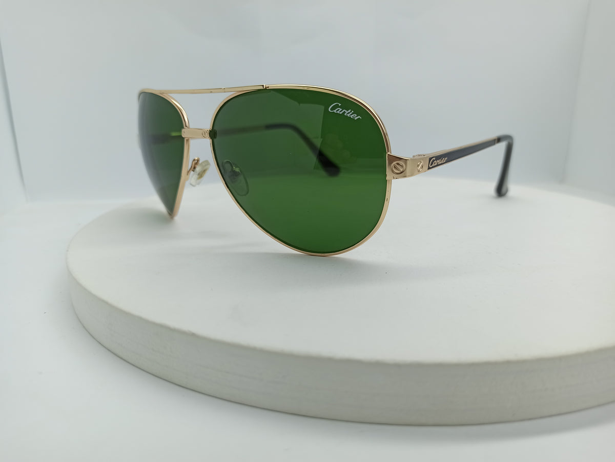 Cartier - SG375 - Master Replica - Glass Lens/Metal Frame - Premium Sunglass
