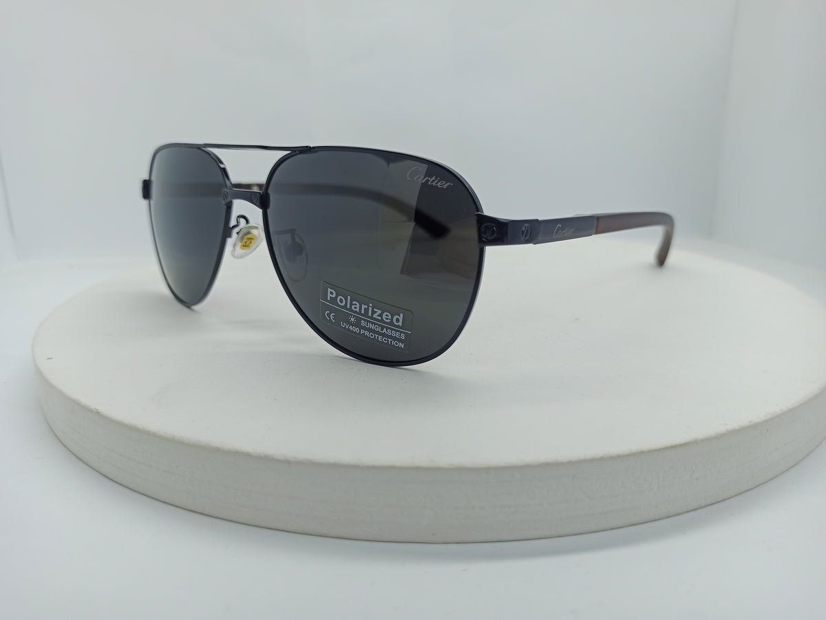 Cartier - SG477 - Wooden Legs/Polarized Lens - Premium Sunglass