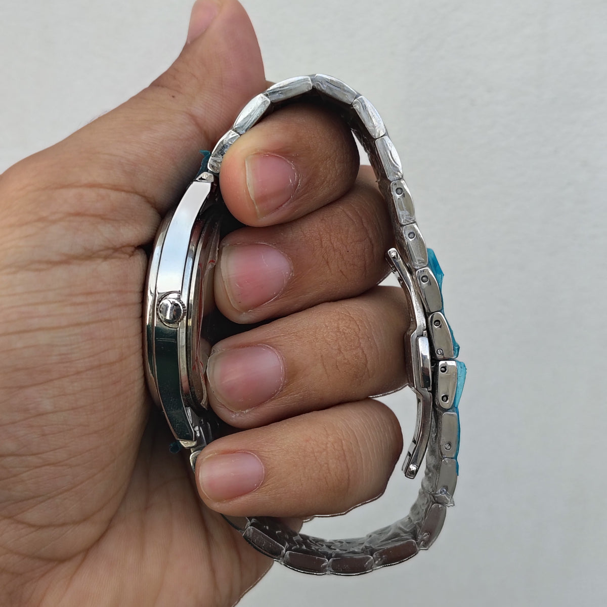 Jenises - Date Function - Silver/Black - 39mm - Quartz - Men's Watch