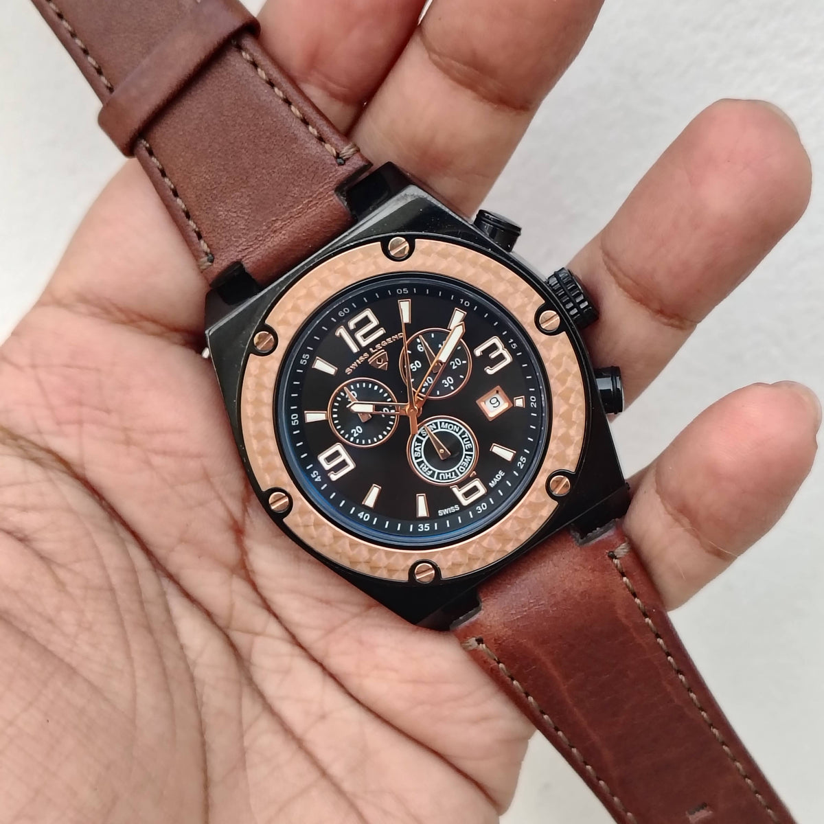 Swiss Legend – Original - 40025PSM - Swiss Quartz – 45mm - Men's Watch