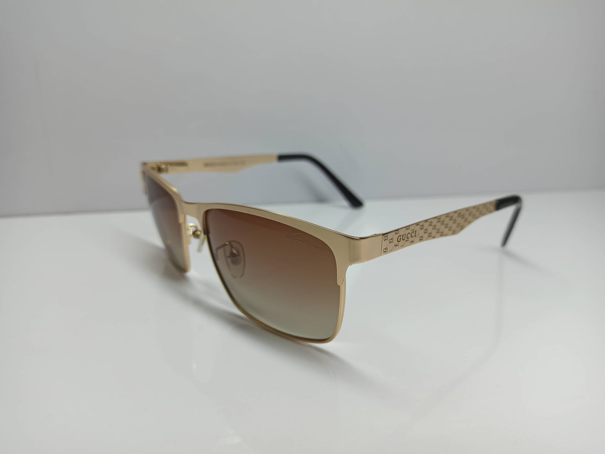 Gucci - SG40 - Golden/Brown - Metal - Premium Sunglass - CHECKOUT