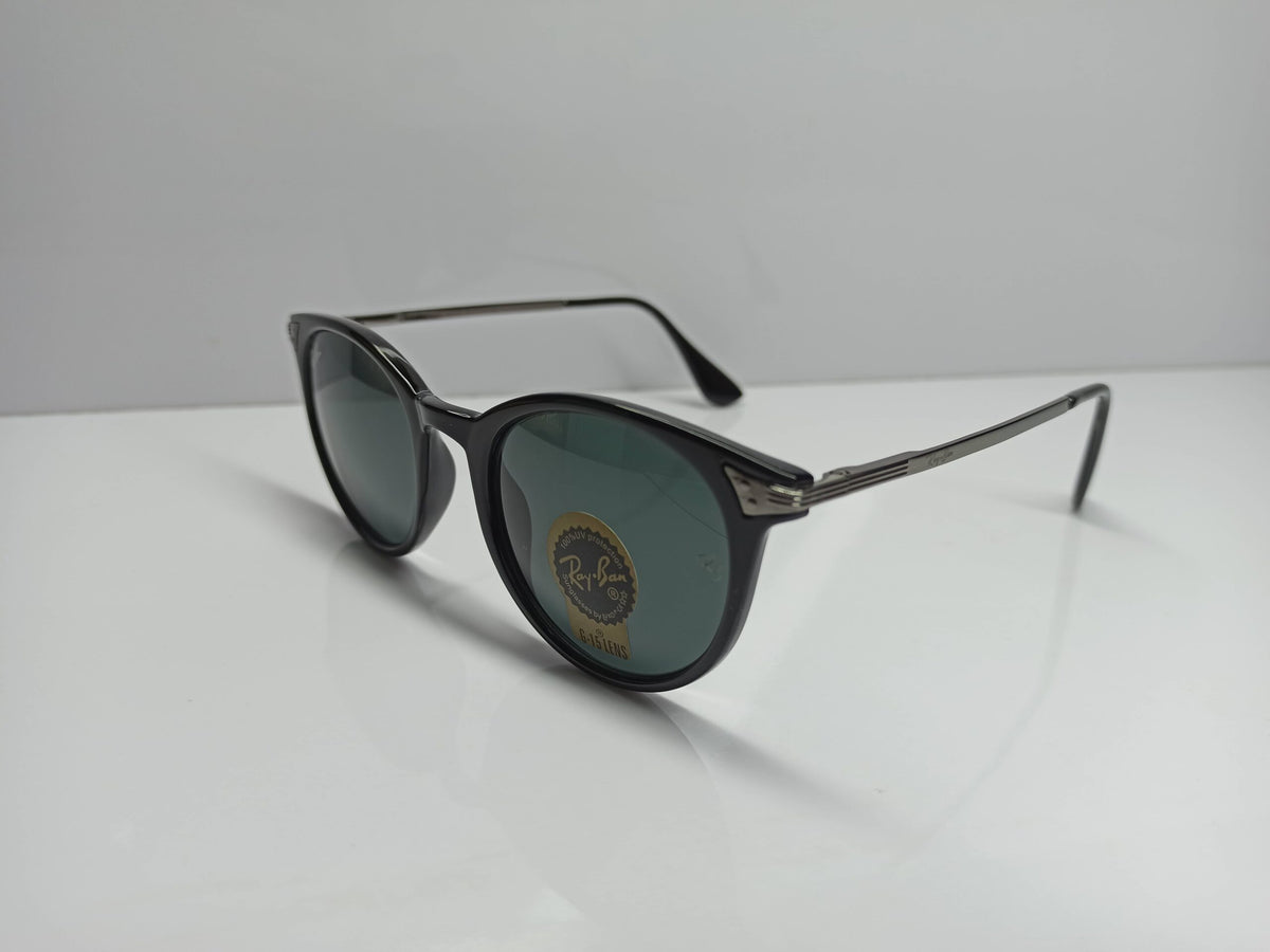 Ray Ban - SG118 - Round - Metal - G15 Lens - Women -Sunglass - CHECKOUT