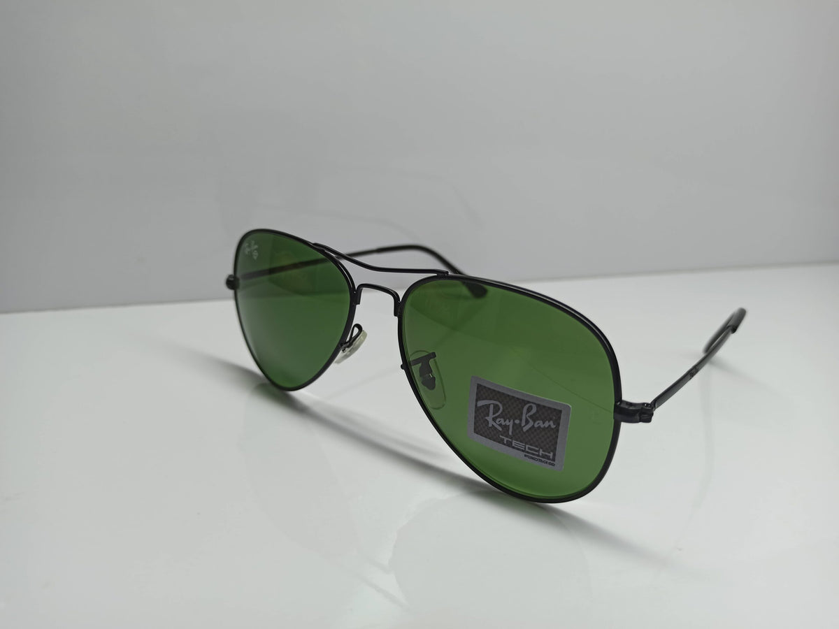Ray Ban – SG128 – Aviator – Black - Bridge – Glass Lens – Sunglass - CHECKOUT
