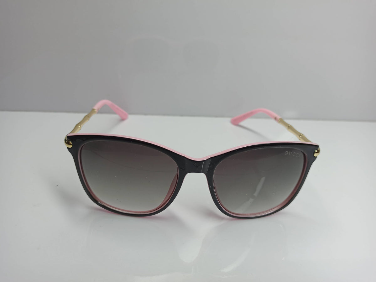Gucci - SG89 - Pink and Black - Metal Legs - Poly Carbonate Lens - Sunglass - CHECKOUT
