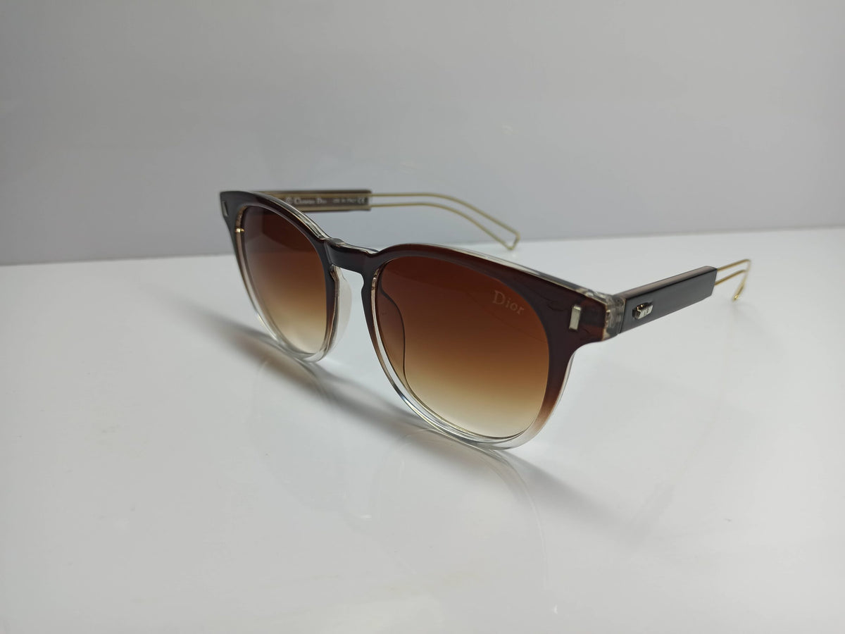 Dior – SG93 – 206s Black Tie - Round – Brown – Women – Sunglass - CHECKOUT