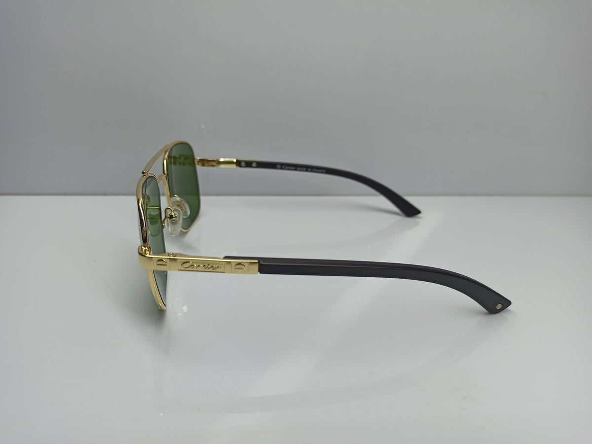 Cartier - SG148- Pilot - Wooden Legs - Glass Lens - Sunglass - CHECKOUT