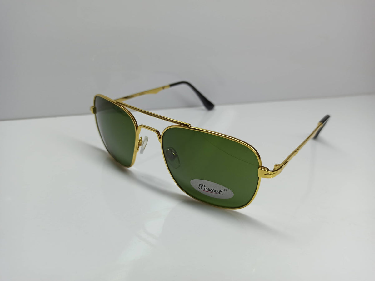 Persol - SG195 - Brand Box - Golden - Metal - Glass Lens - Premium Sunglass - CHECKOUT