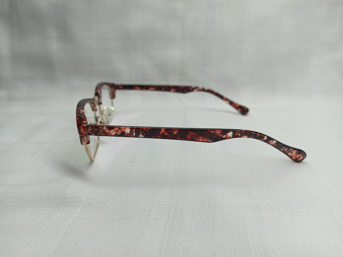 Geometric - EF23 - Burgundy - Acetate - Women - Eyewear - CHECKOUT