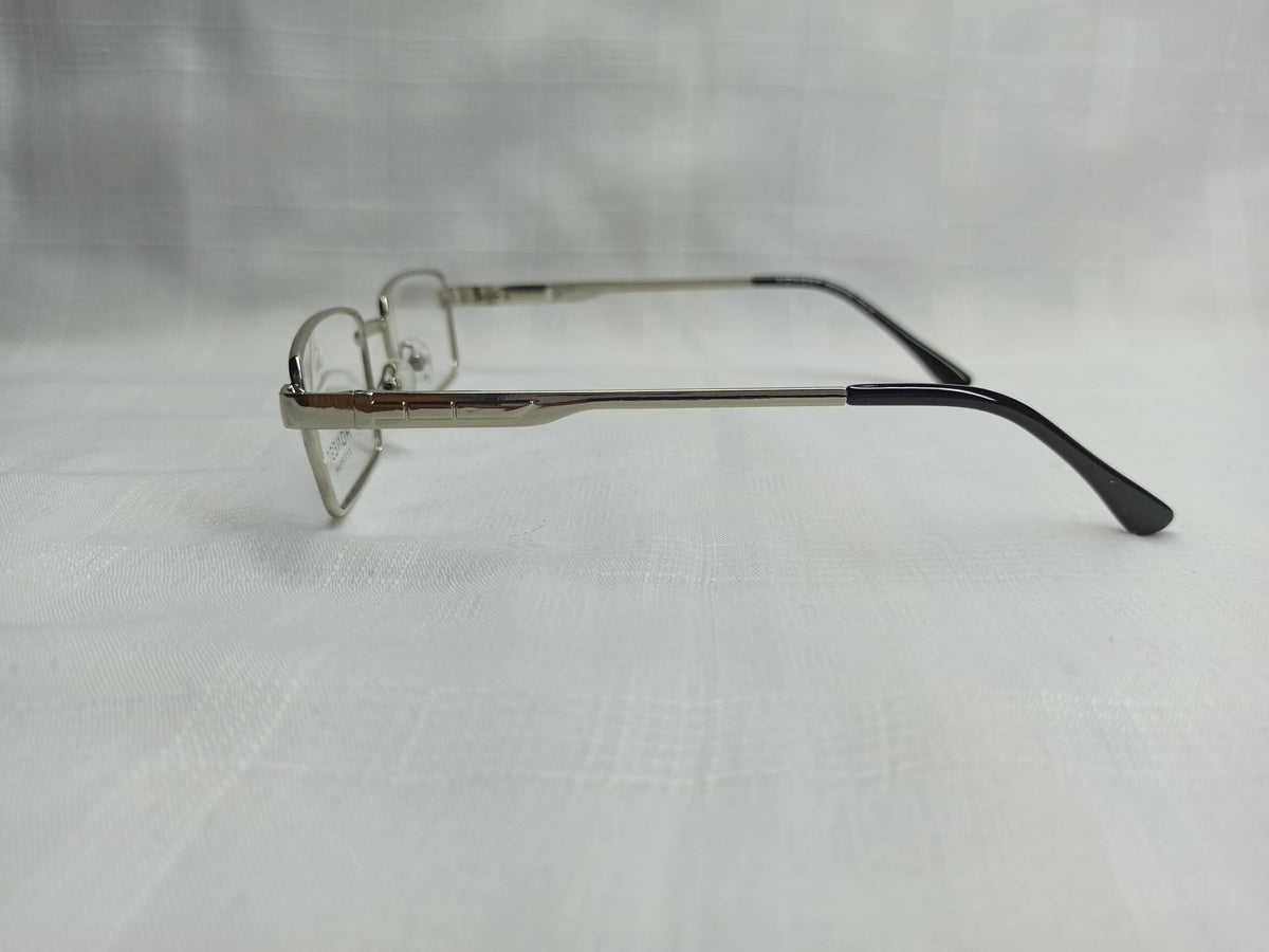 Honest - EF34 - Silver - Metal - Rectangular - Men - Eyewear - CHECKOUT