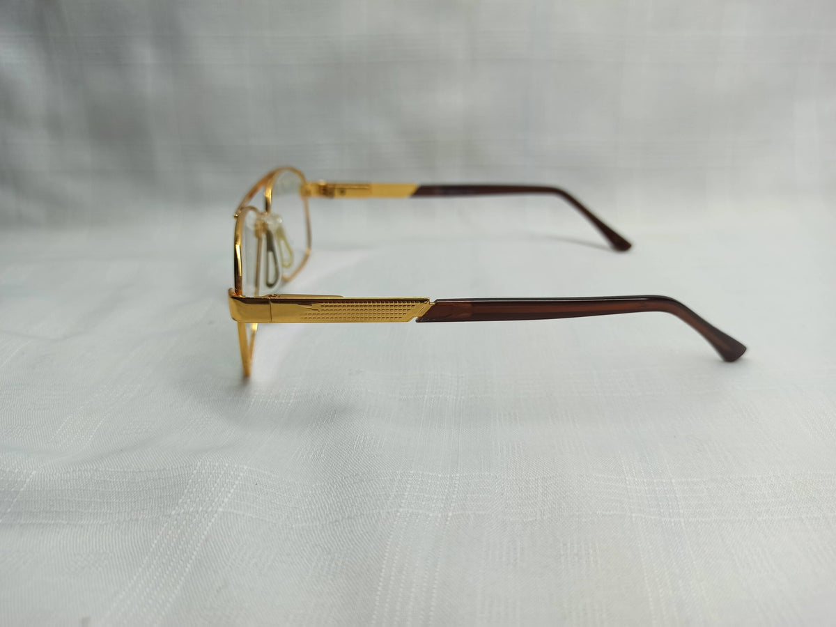 Safilo - EF42 - Golden/Brown - Metal - Men - Eyewear - CHECKOUT