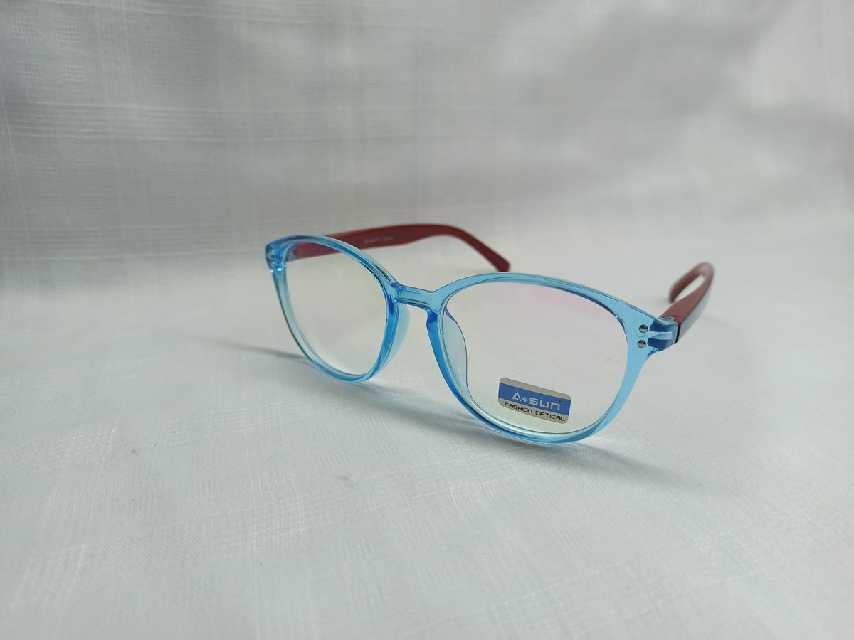 Asun - EF68 - Red/Blue - Acetate - Women - Eyewear - CHECKOUT