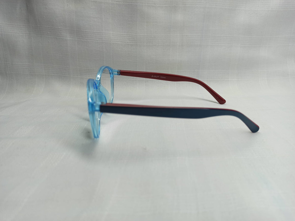 Asun - EF68 - Red/Blue - Acetate - Women - Eyewear - CHECKOUT