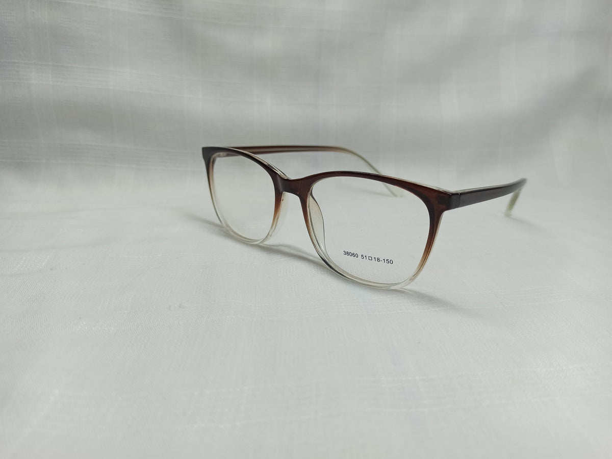 Square - EF77 - Silver/Brown - Women - Eyewear - CHECKOUT