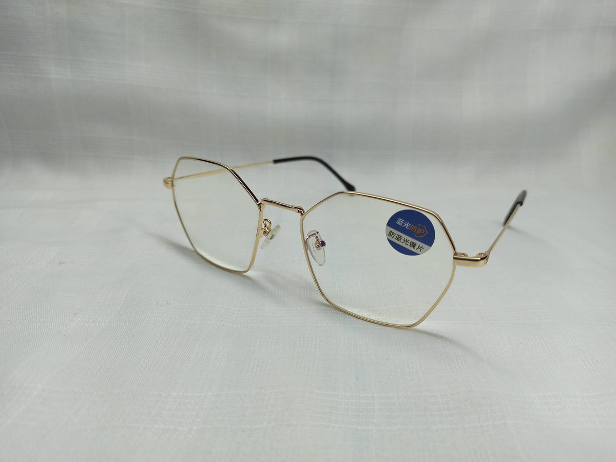 Hexagon Golden - EF79 - Metal - Unisex - Eyewear - CHECKOUT