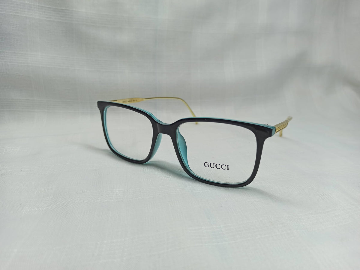 Gucci - EF82 - Golden/Blue - Square - Women - Eyewear - CHECKOUT