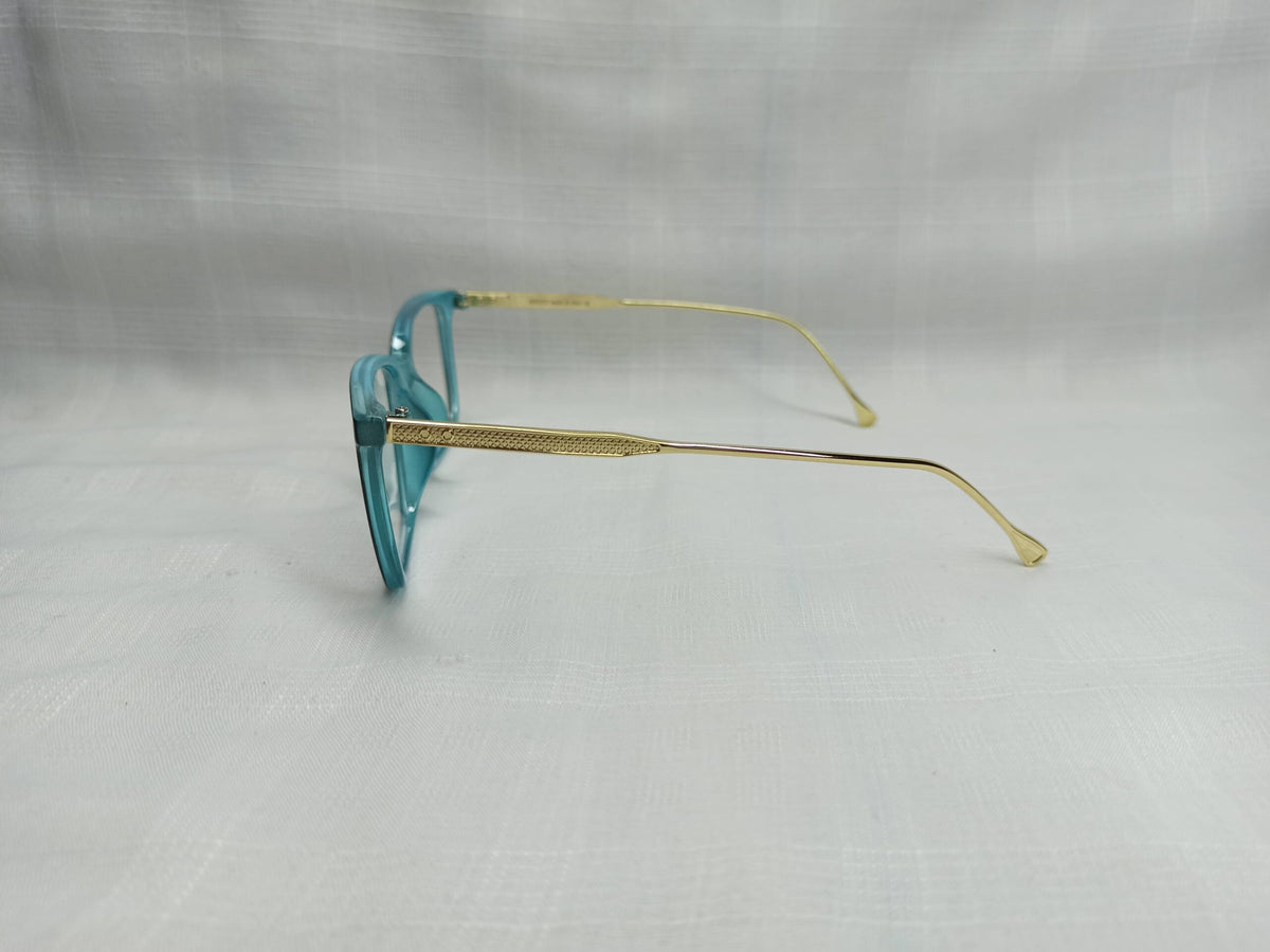 Gucci - EF82 - Golden/Blue - Square - Women - Eyewear - CHECKOUT