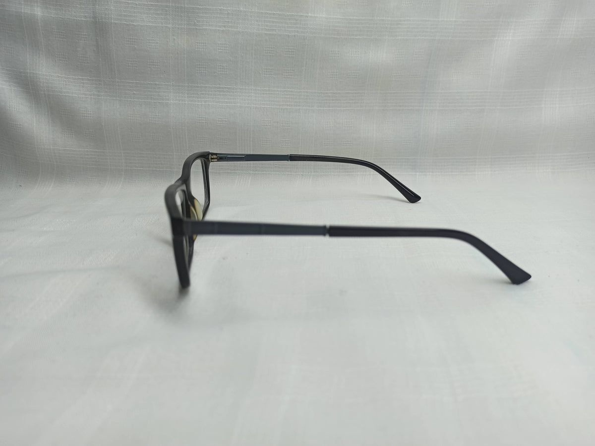 Rectangular Black - EF98 - Metal Legs - Men - Eyewear - CHECKOUT