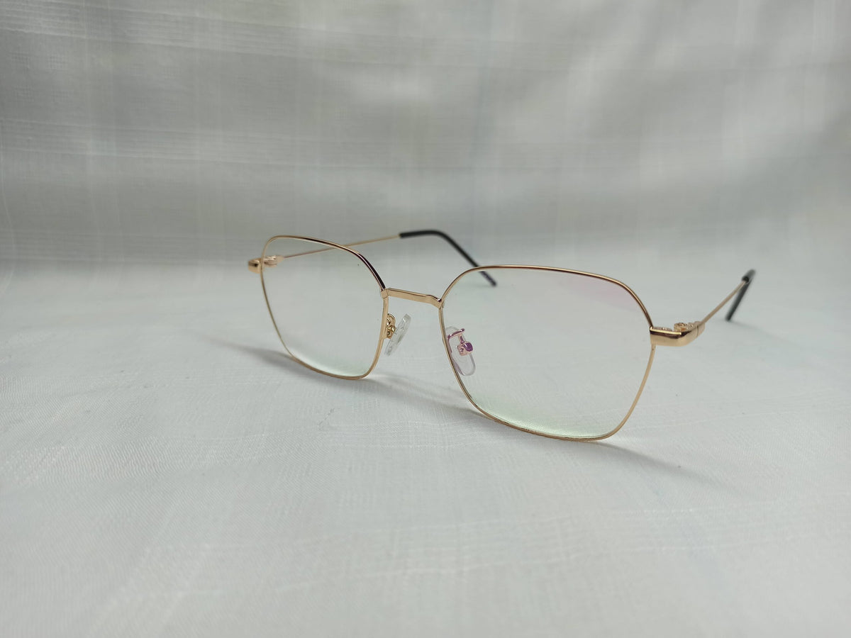 Hexagon Golden Metal - EF112 - Thin Legs - Unisex - Eyewear - CHECKOUT