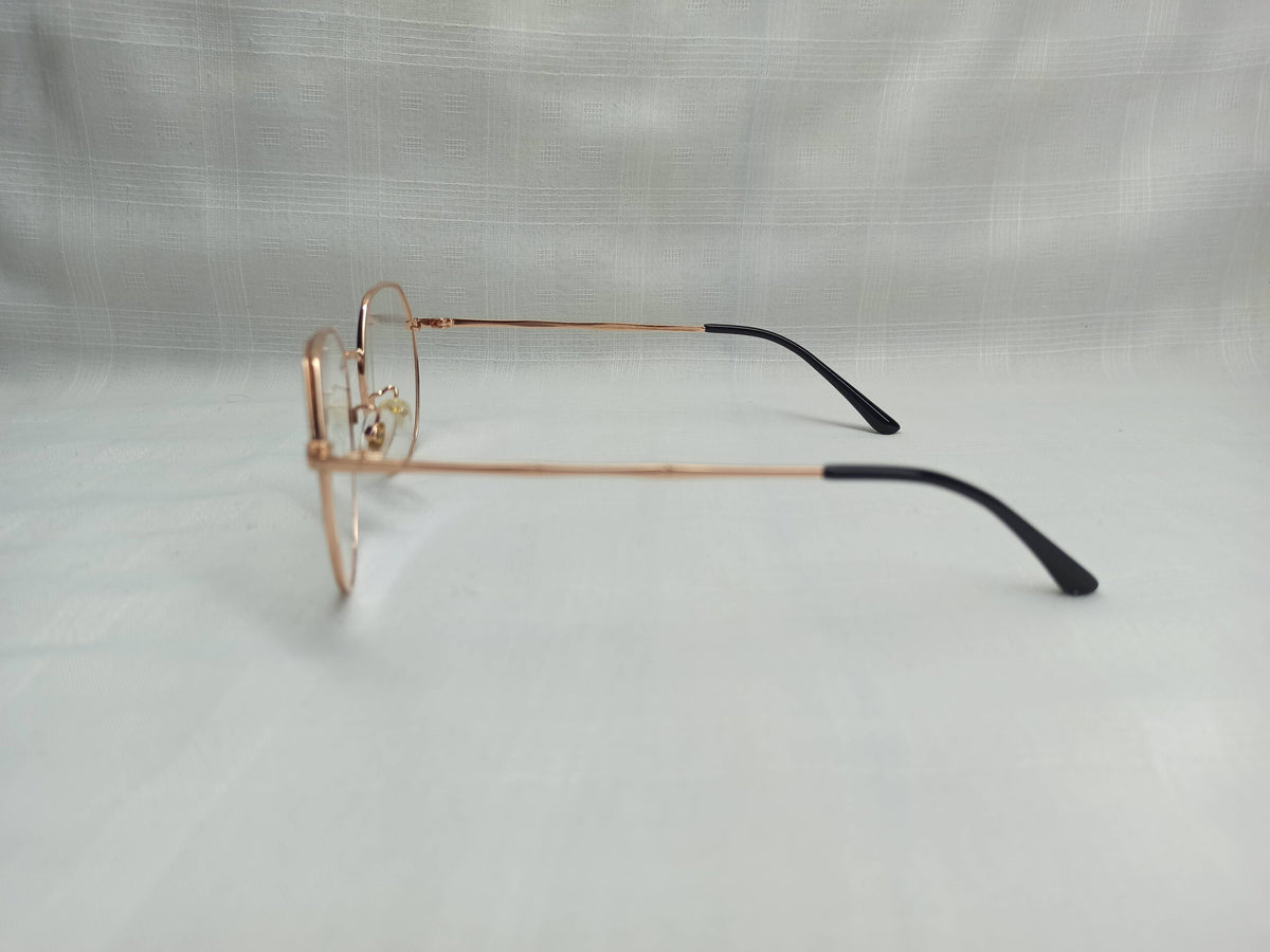 Round Metal Golden/Black - EF119 - Unisex - Eyewear - CHECKOUT