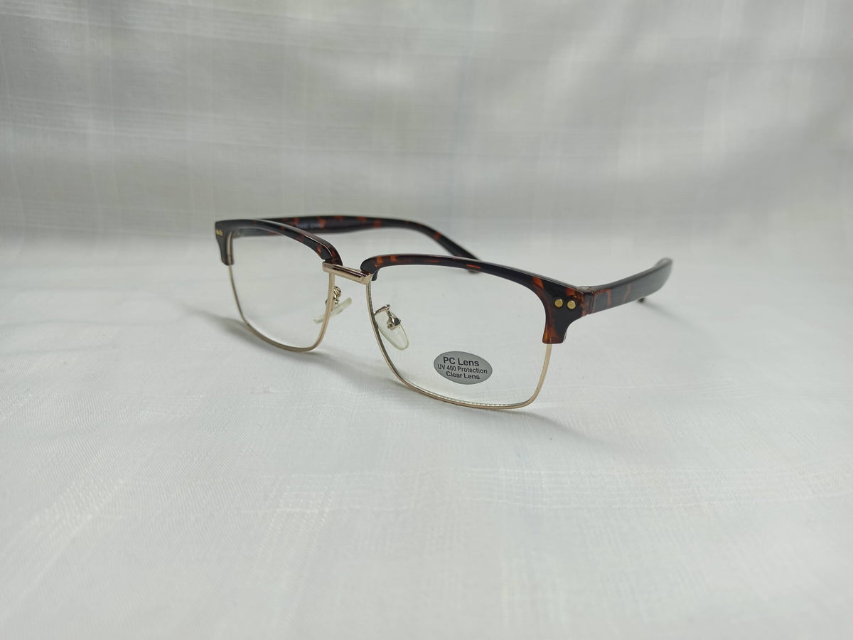 Leopard Print Rectangular - EF122 - Acetate - Unisex - Eyewear - CHECKOUT