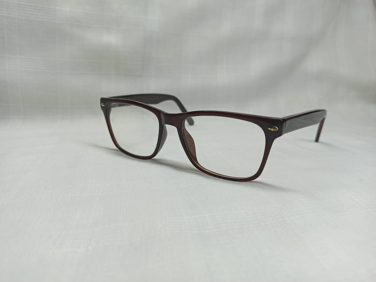 Rectangular Dark Brown - EF135 - Acetate - Men - Eyewear - CHECKOUT