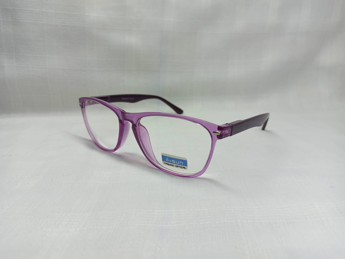 Asun - EF148 - Purple - Rectangular - Women - Eyewear - CHECKOUT