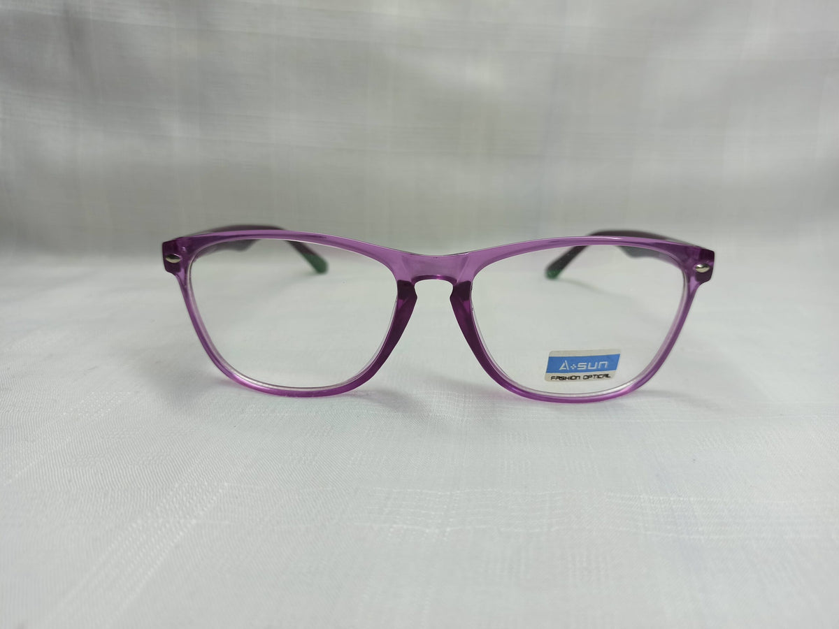Asun - EF148 - Purple - Rectangular - Women - Eyewear - CHECKOUT