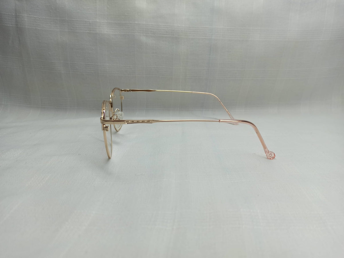 Round Golden/Black Metal - EF151 - Unisex - Eyewear - CHECKOUT