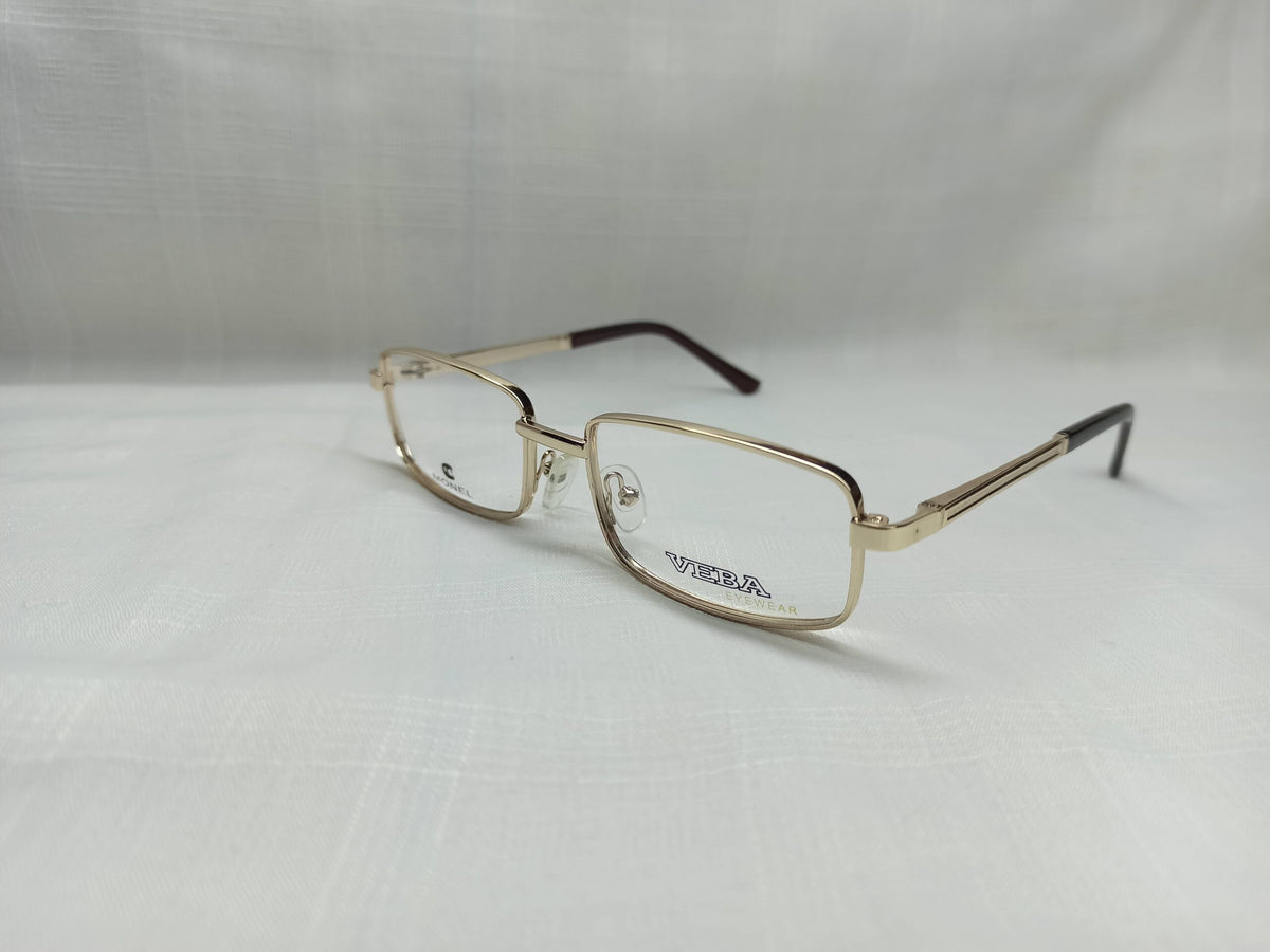 Veba - EF153 - Metal - Golden/Brown - Men - Eyewear - CHECKOUT