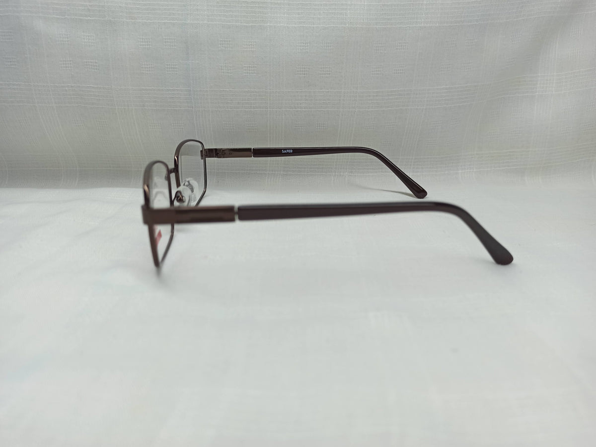 Rectangular Brown/Black - EF158 - Metal - Men - Eyewear - CHECKOUT