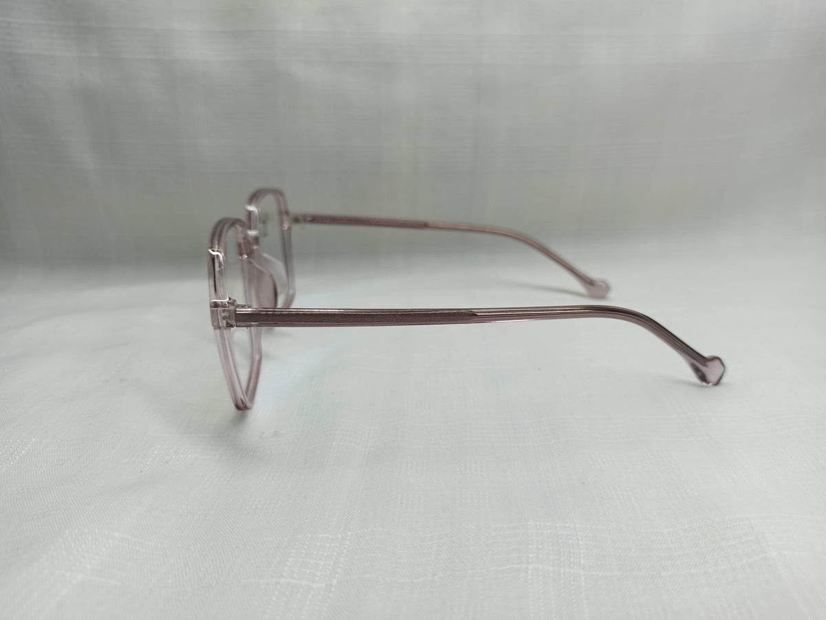 Translucent Purple Square - EF166 - Acetate - Women - Eyewear - CHECKOUT