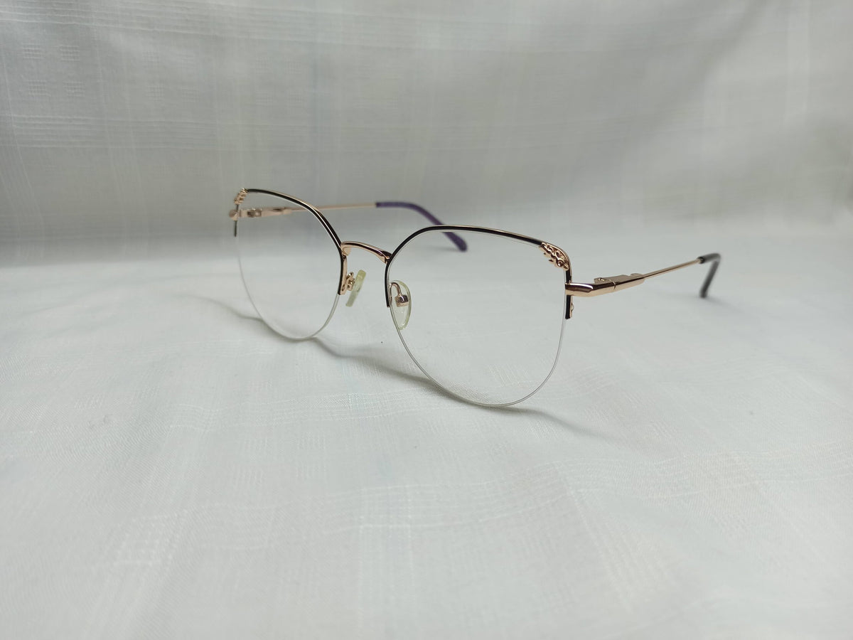 Semi Rimless Rose/Gold Metal - EF168 - Women - Eyewear - CHECKOUT