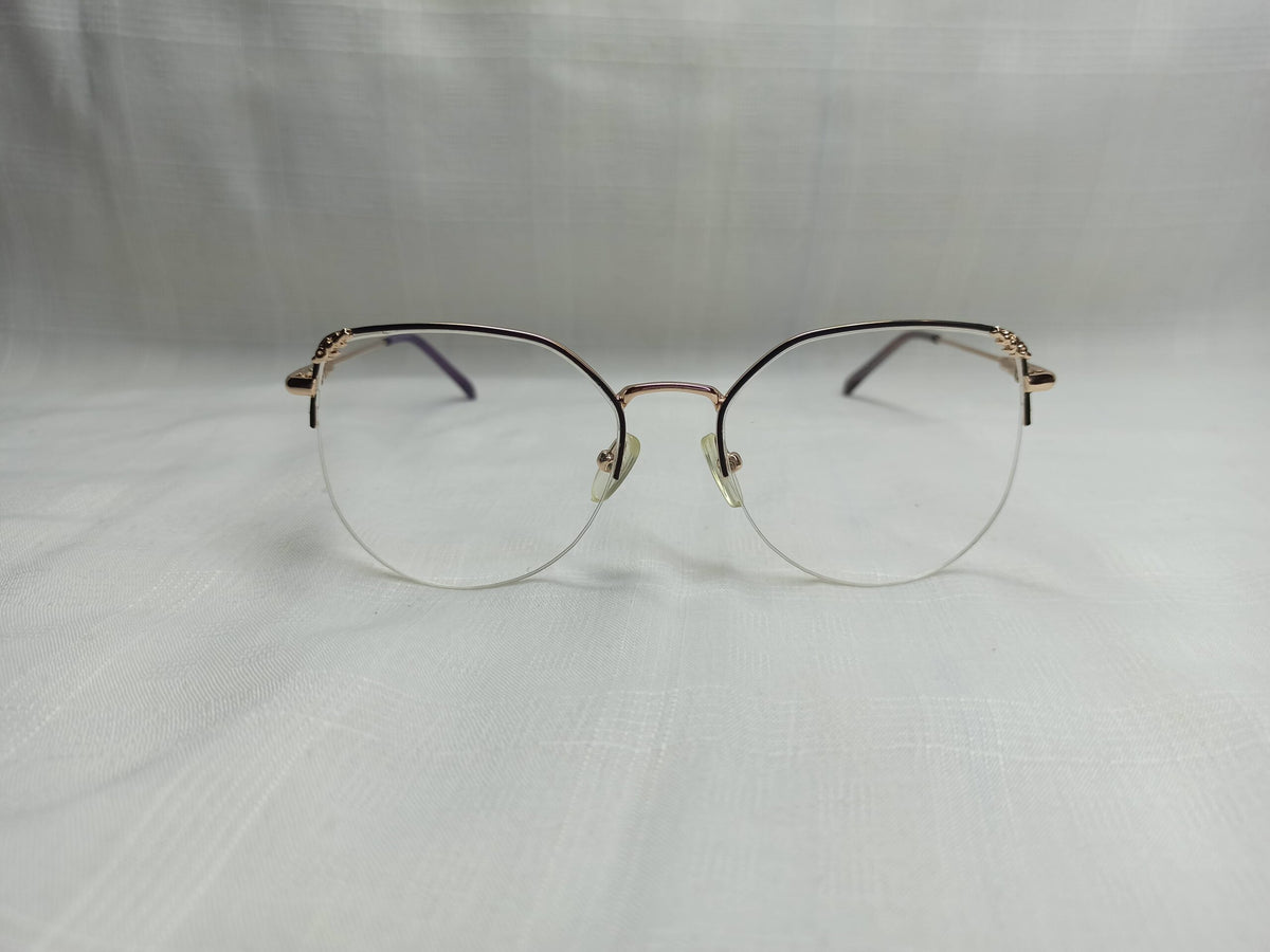 Semi Rimless Rose/Gold Metal - EF168 - Women - Eyewear - CHECKOUT