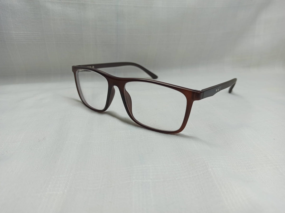 Rectangular Brown - EF169 - Acetate - Men - Eyewear - CHECKOUT