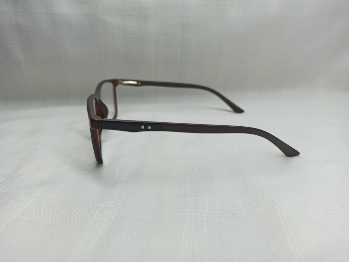 Rectangular Brown - EF169 - Acetate - Men - Eyewear - CHECKOUT