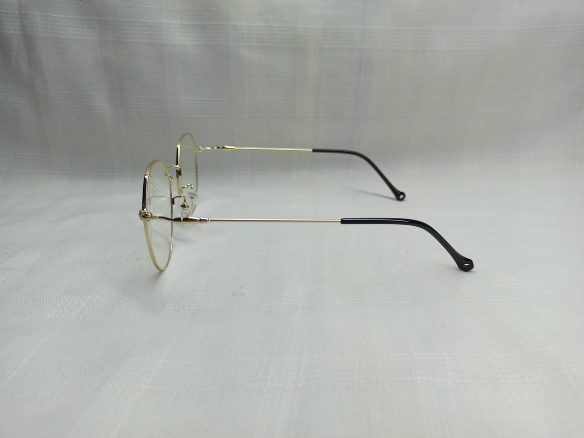Geometric Golden/Black - EF177 - Screen Glasses - Unisex - Eyewear - CHECKOUT